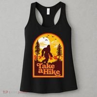 Take A Hike Bigfoot Earth Day Retro Sasquatch Hiking Camping Women's Tank Top thumb 3