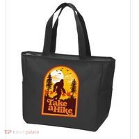 Take A Hike Bigfoot Earth Day Retro Sasquatch Hiking Camping Tote Bag thumb 3