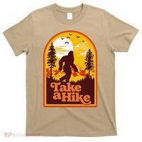 Take A Hike Bigfoot Earth Day Retro Sasquatch Hiking Camping T-Shirt thumb 0