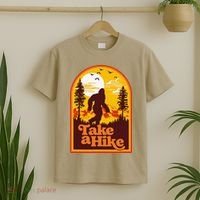 Take A Hike Bigfoot Earth Day Retro Sasquatch Hiking Camping T-Shirt thumb 2