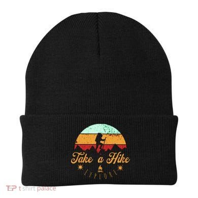Take A Hike, Mountains, Outdoors, Nature, Vintage Beanie