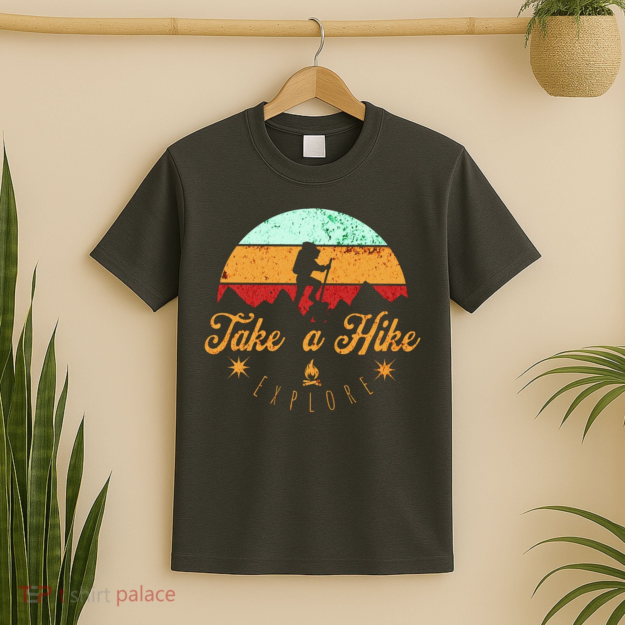 Take A Hike, Mountains, Outdoors, Nature, Vintage T-Shirt