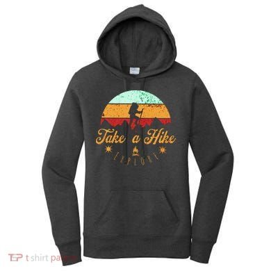 Take A Hike, Mountains, Outdoors, Nature, Vintage Women's Hoodie