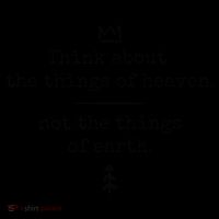 Think About Heaven Bible Quote Coffee Mug thumb 5