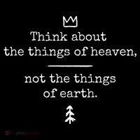 Think About Heaven Bible Quote Women's Hoodie thumb 2