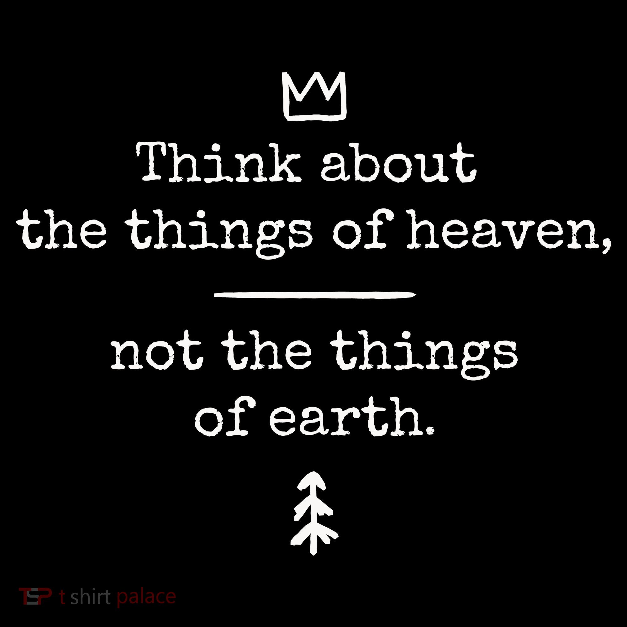 Think About Heaven Bible Quote Baby Bodysuit