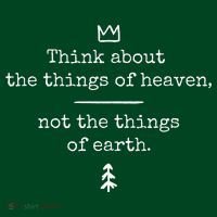 Think About Heaven Bible Quote Long Sleeve Shirt thumb 2