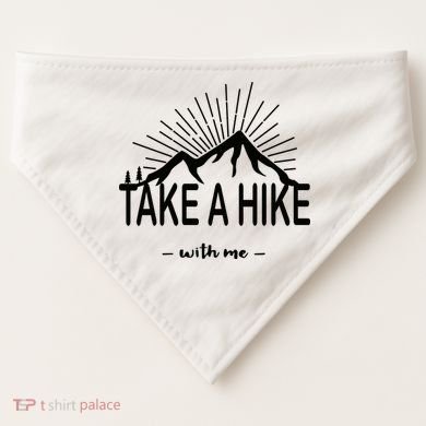 Take A Hike With Me USA-Made Doggie Bandana