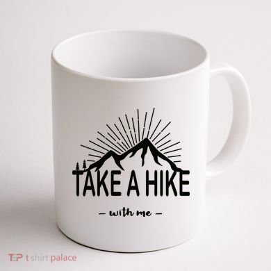 Take A Hike With Me Coffee Mug back