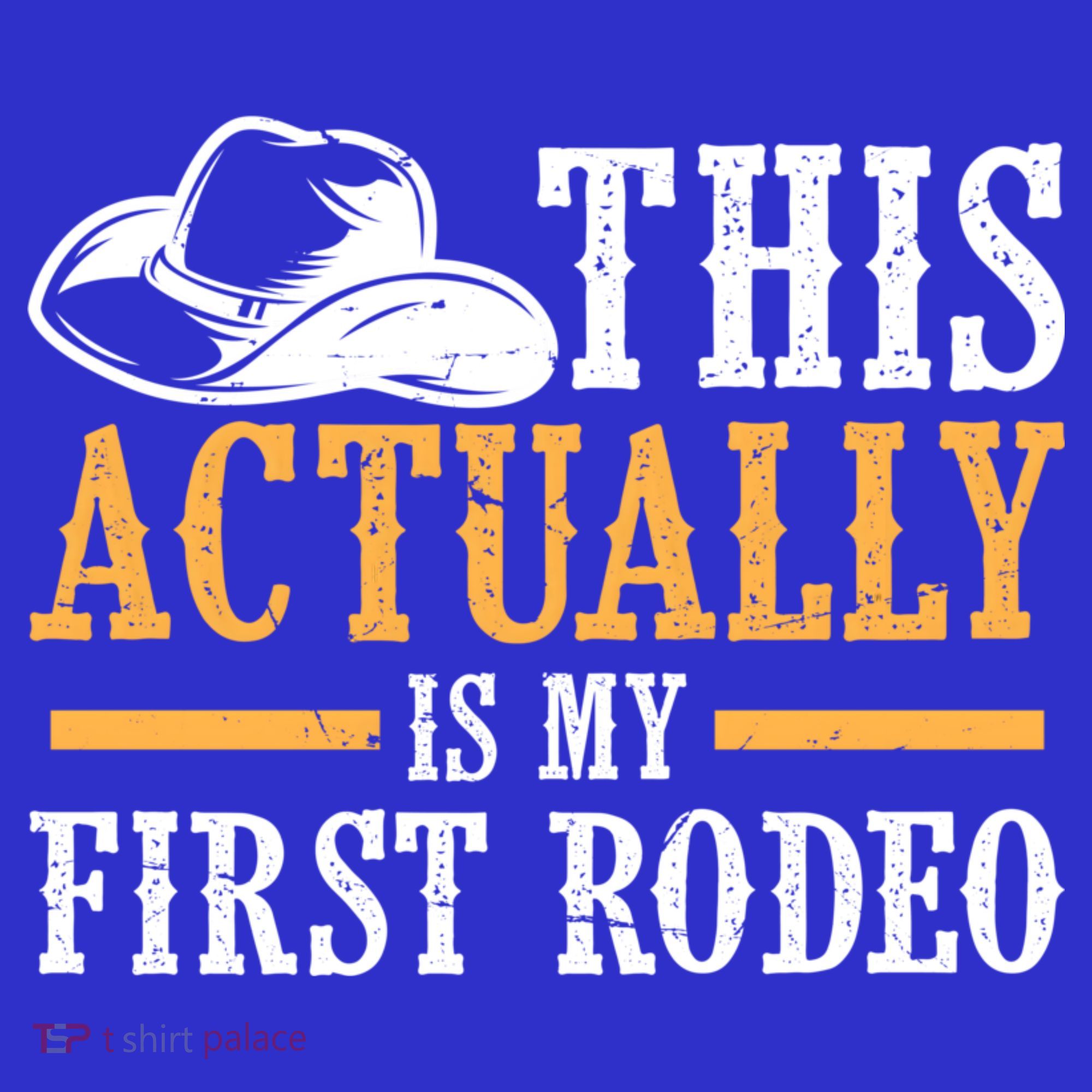 That Actually Is My First Rodeo Vintage Retro Country Life Cowboy T-Shirt