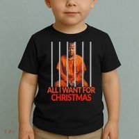Trump All I Want For Christmas Prison Toddler T-Shirt thumb 2