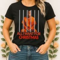 Trump All I Want For Christmas Prison Women's T-Shirt thumb 2