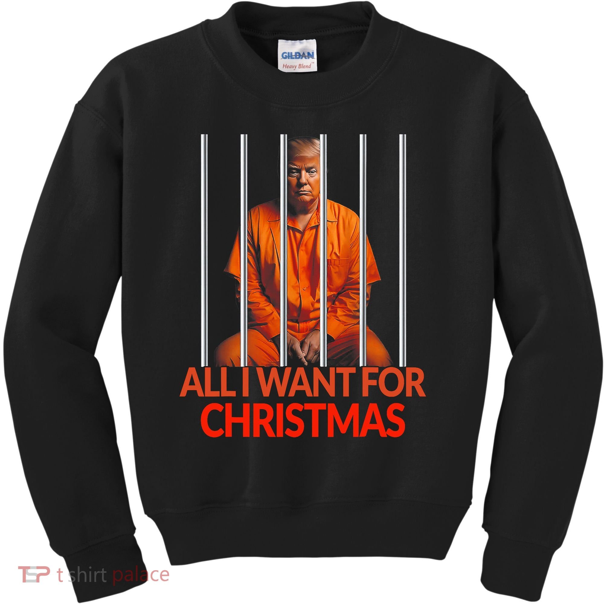 Trump All I Want For Christmas Prison Kids Sweatshirt
