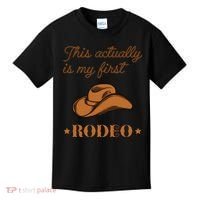 This Actually Is My First Rodeo Country Life Cowboy Kids T-Shirt thumb 0
