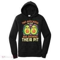 Two Avocados In Love Are Growing Avocado Pregnancy Gift Women's Hoodie thumb 0