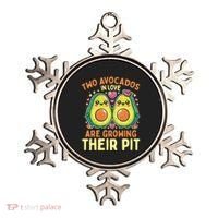Two Avocados In Love Are Growing Avocado Pregnancy Gift Ornament thumb 0