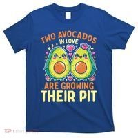 Two Avocados In Love Are Growing Avocado Pregnancy Gift T-Shirt thumb 0