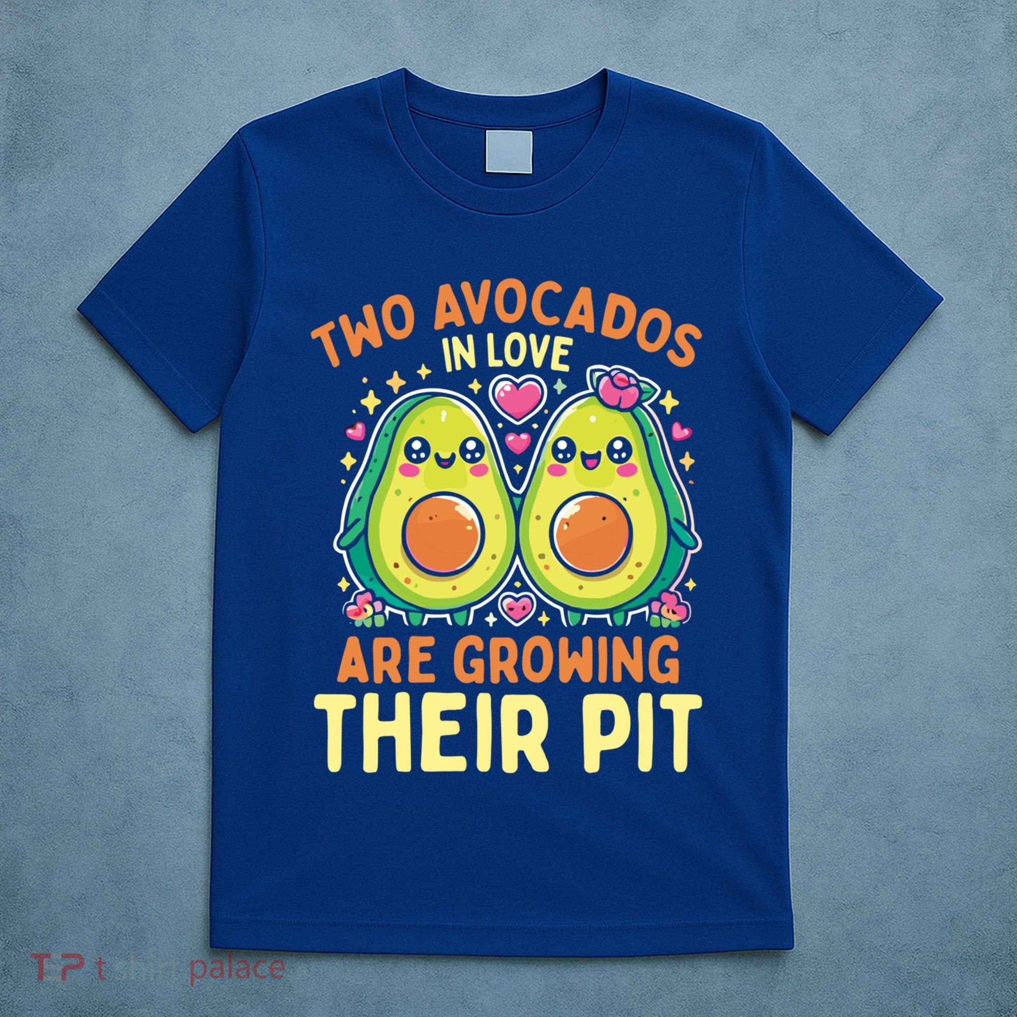 Two Avocados In Love Are Growing Avocado Pregnancy Gift T-Shirt
