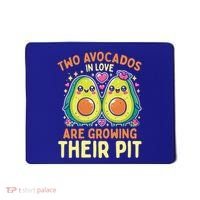 Two Avocados In Love Are Growing Avocado Pregnancy Gift Mousepad thumb 0