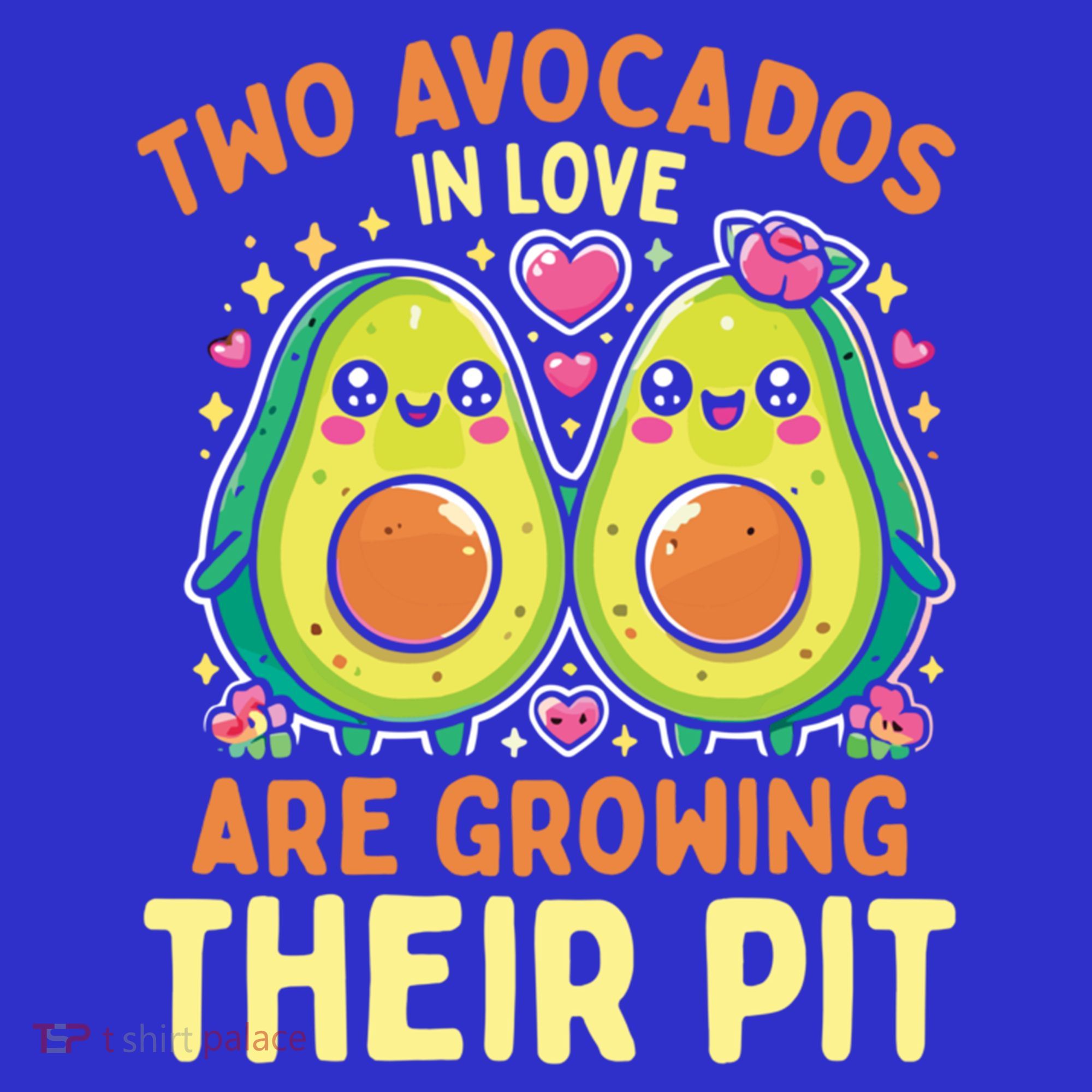 Two Avocados In Love Are Growing Avocado Pregnancy Gift Mousepad