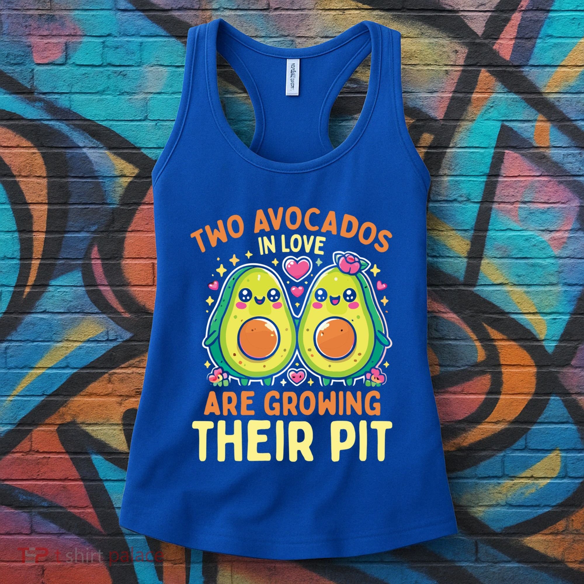 Two Avocados In Love Are Growing Avocado Pregnancy Gift Women's Tank Top