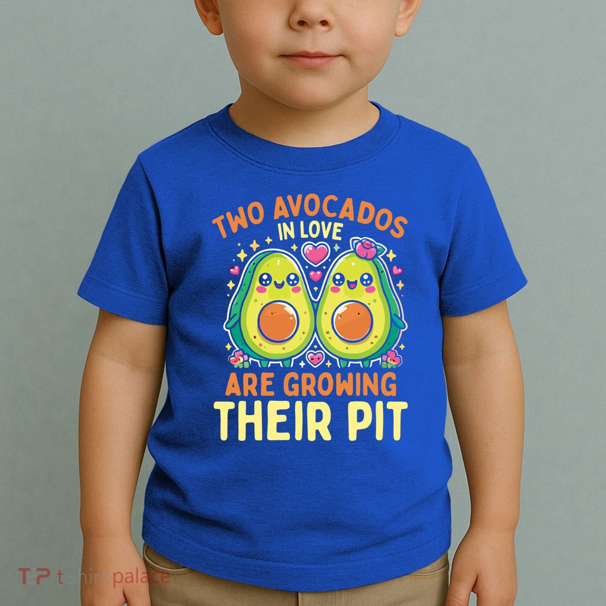 Two Avocados In Love Are Growing Avocado Pregnancy Gift Toddler T-Shirt