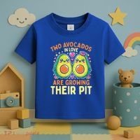 Two Avocados In Love Are Growing Avocado Pregnancy Gift Toddler T-Shirt thumb 3