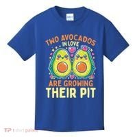 Two Avocados In Love Are Growing Avocado Pregnancy Gift Kids T-Shirt thumb 0
