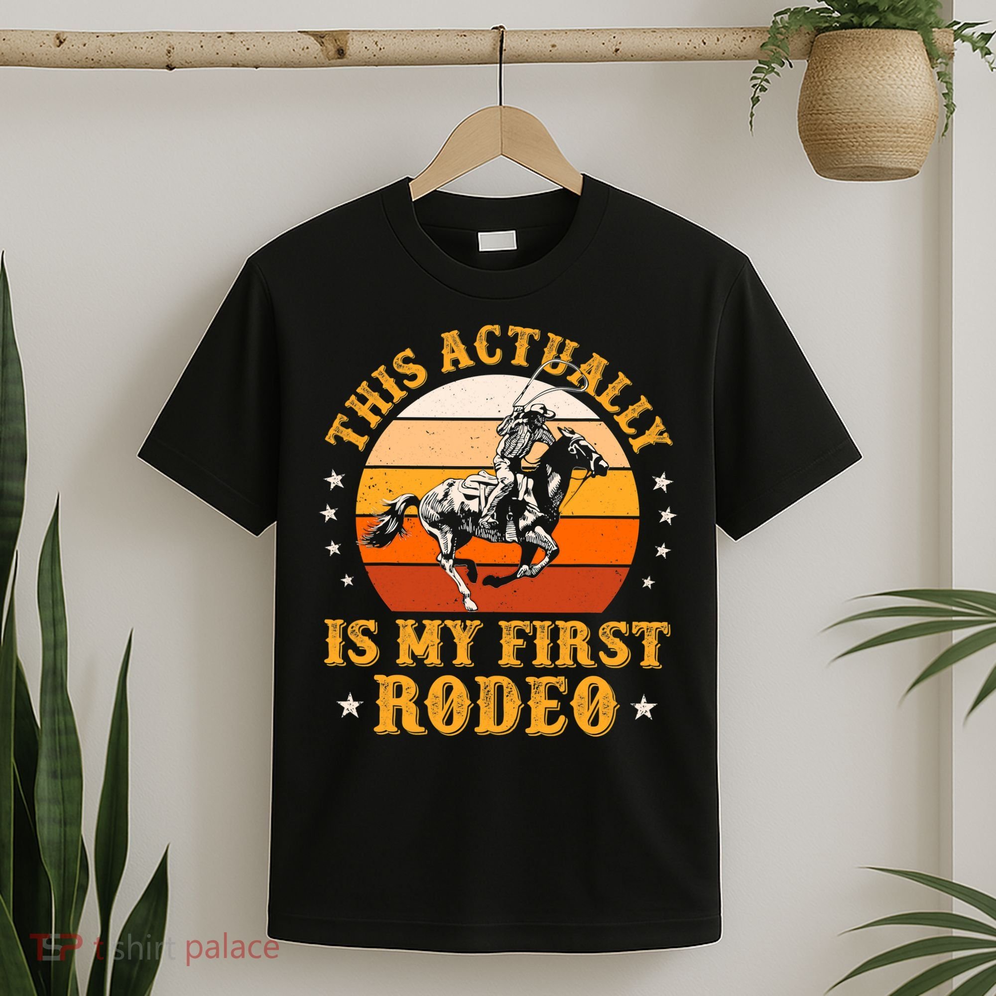 That Actually Is My First Rodeo Vintage Retro Country Life Cowboy T-Shirt