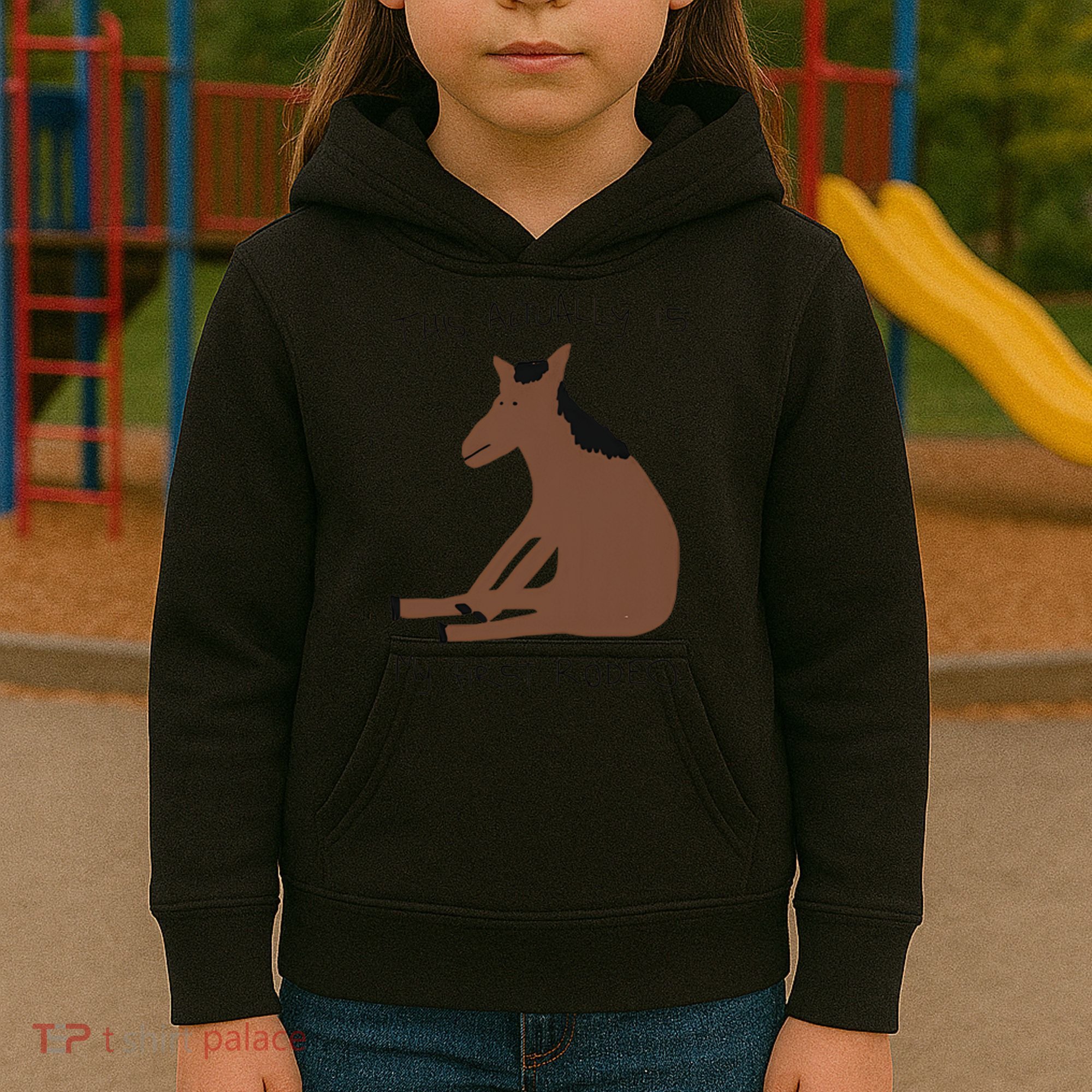 This Actually Is My First Rodeo Kids Hoodie