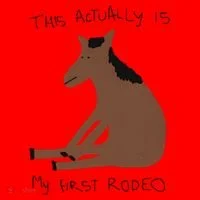 This Actually Is My First Rodeo Santa Hat thumb 1