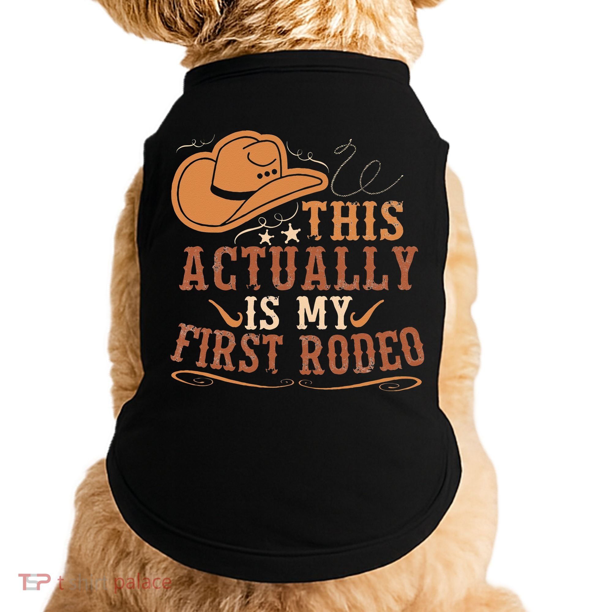This Actually Is My First Rodeo Cowgirl Bronco Bucking Doggie Tank