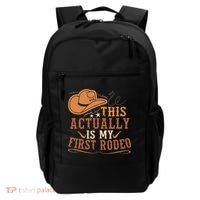 This Actually Is My First Rodeo Cowgirl Bronco Bucking Backpack thumb 0