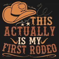 This Actually Is My First Rodeo Cowgirl Bronco Bucking Coaster thumb 2