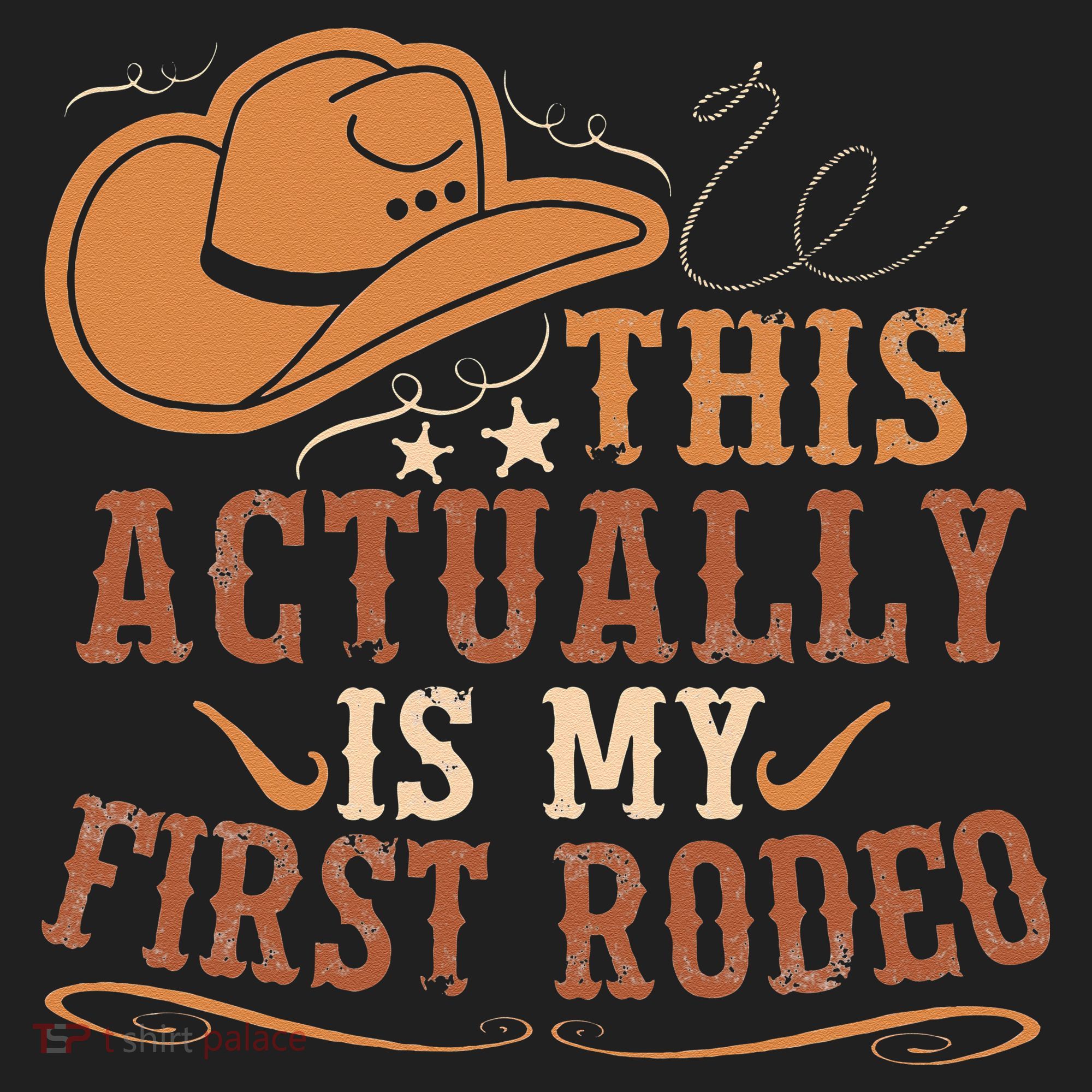 This Actually Is My First Rodeo Cowgirl Bronco Bucking Kids Long Sleeve Plaid Pajama Set