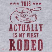 This Actually Is My First Rodeo Cowboy Women's Sweatshirt thumb 2