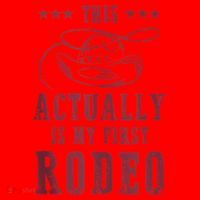 This Actually Is My First Rodeo Cowboy Santa Hat thumb 1