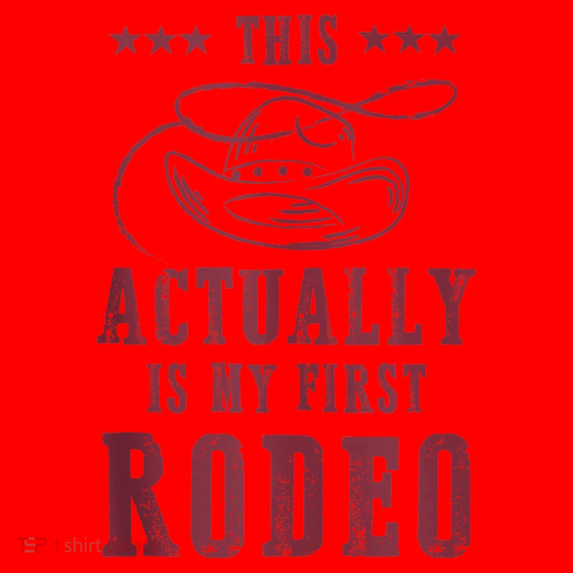 This Actually Is My First Rodeo Cowboy Santa Hat