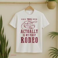 This Actually Is My First Rodeo Cowboy T-Shirt thumb 2