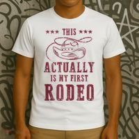 This Actually Is My First Rodeo Cowboy T-Shirt thumb 3