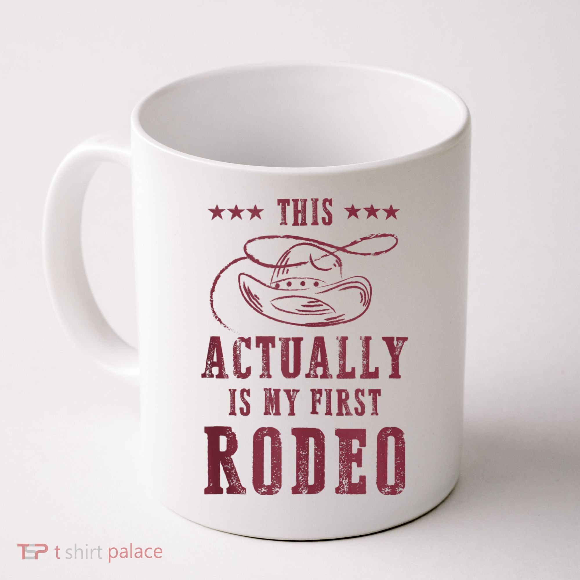 This Actually Is My First Rodeo Cowboy Coffee Mug
