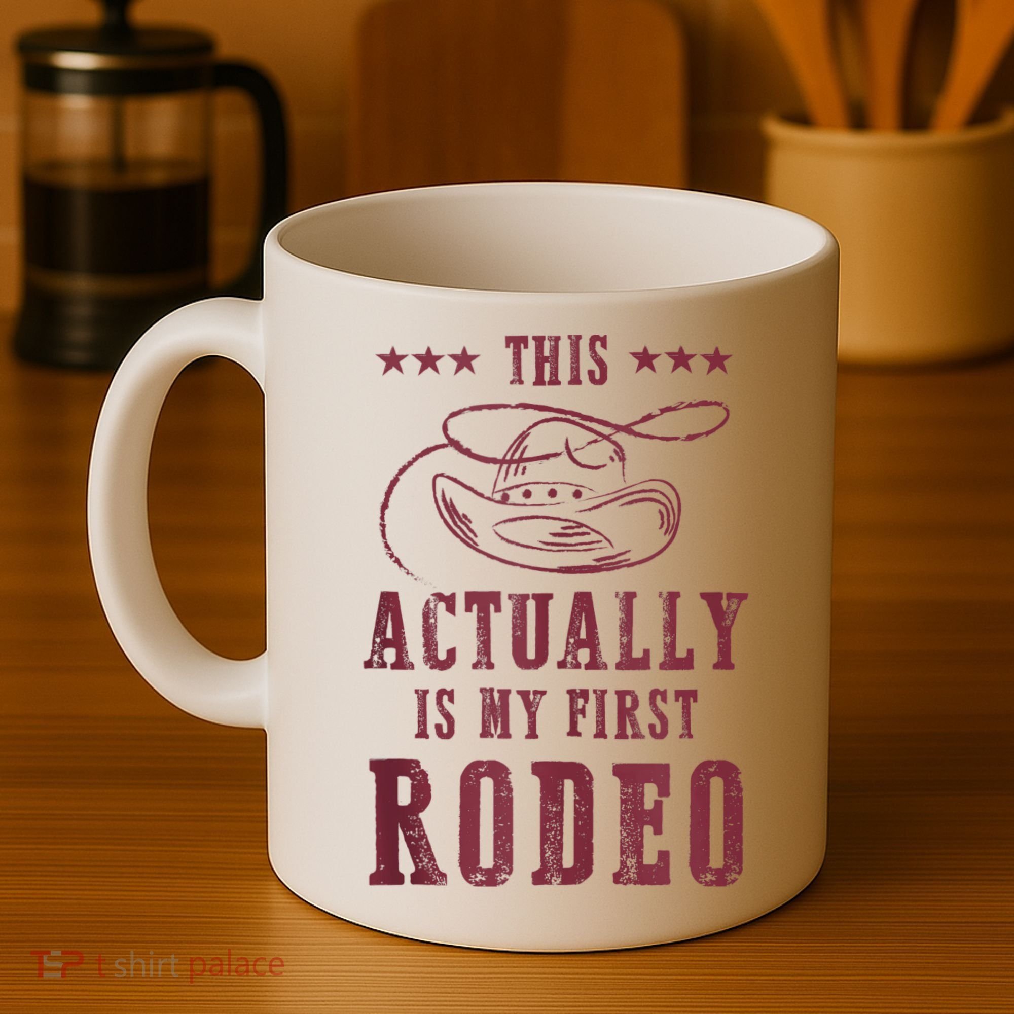 This Actually Is My First Rodeo Cowboy Coffee Mug