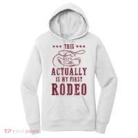 This Actually Is My First Rodeo Cowboy Women's Hoodie thumb 0