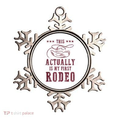 This Actually Is My First Rodeo Cowboy Ornament