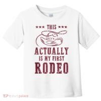 This Actually Is My First Rodeo Cowboy Toddler T-Shirt thumb 0