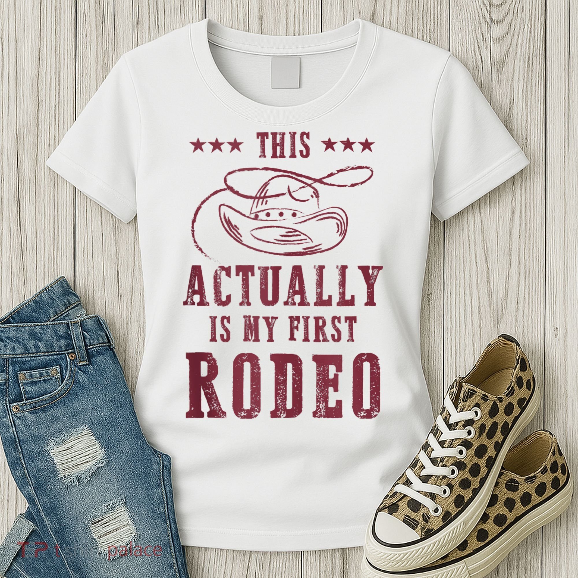 This Actually Is My First Rodeo Cowboy Women's T-Shirt