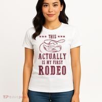 This Actually Is My First Rodeo Cowboy Women's T-Shirt thumb 4