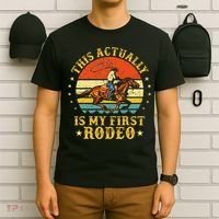 This Actually Is My First Rodeo Country Life Howdy Vintage T-Shirt thumb 6