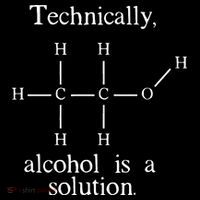 Technically Alcohol is a Solution Funny Nerd Beer Chemistry Doggie Tank thumb 4