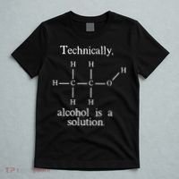 Technically Alcohol is a Solution Funny Nerd Beer Chemistry T-Shirt thumb 5